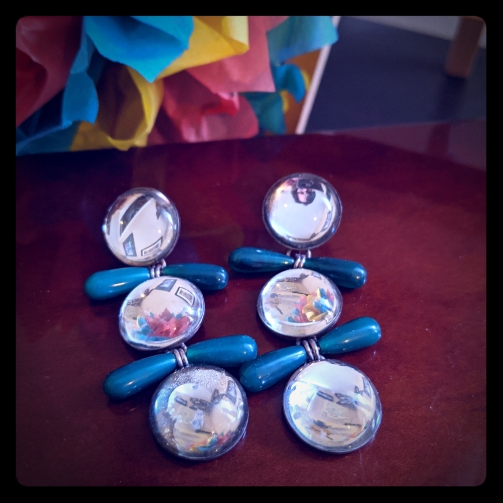 Vintage Sterling Signed DL Ridge earrings